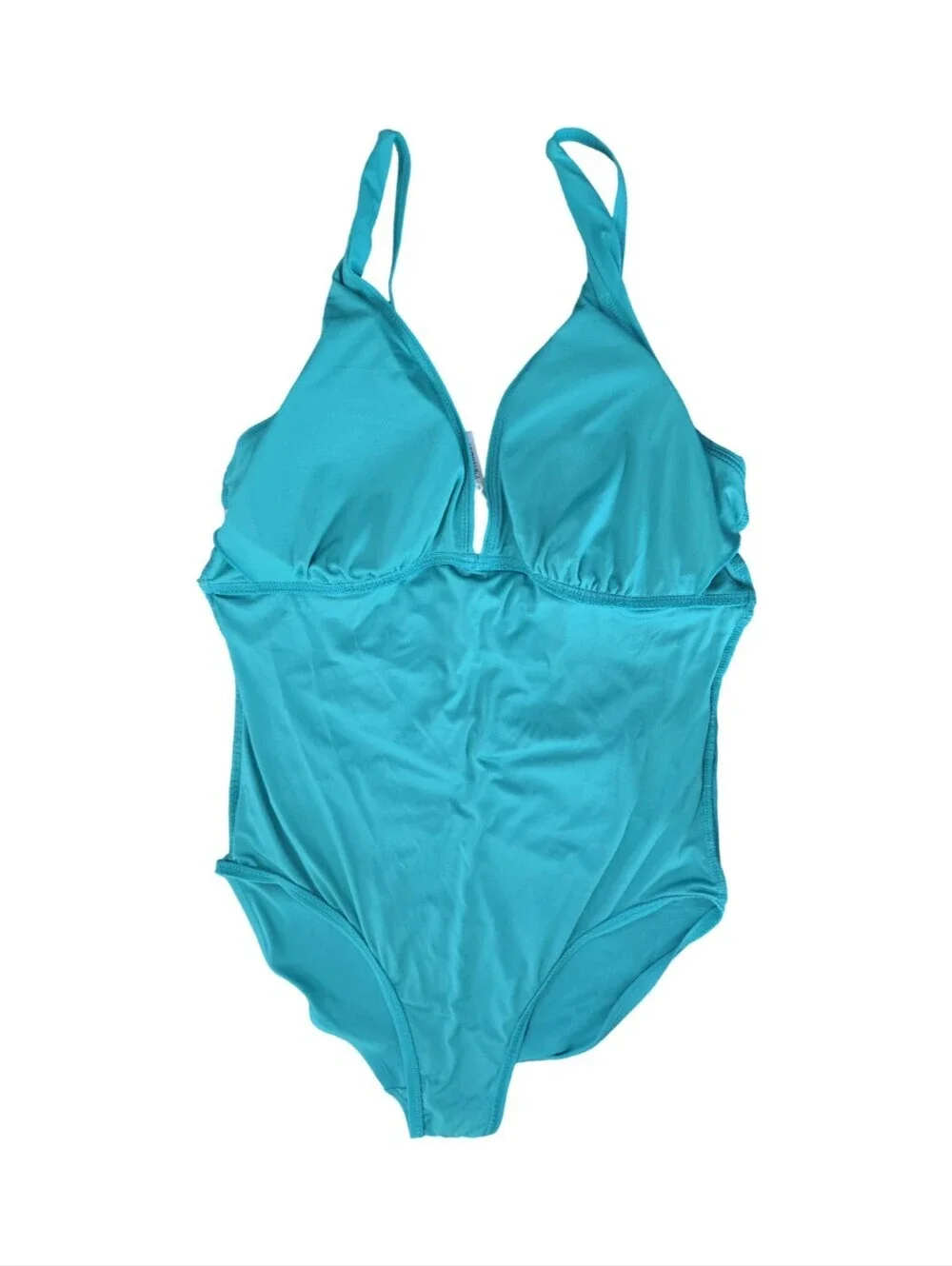 Calvin Klein Ruched One-Piece Swim Suit Rushing Slimming Size 10